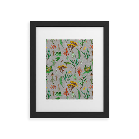 Holli Zollinger HERBAL STUDY LINEN Framed Art Print