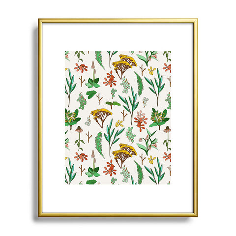Holli Zollinger HERBAL STUDY Metal Framed Art Print