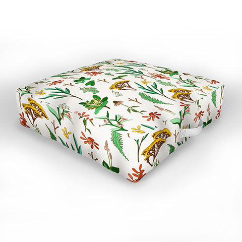 Holli Zollinger HERBAL STUDY Outdoor Floor Cushion