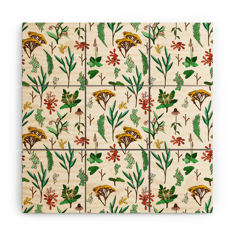Holli Zollinger HERBAL STUDY Wood Wall Mural