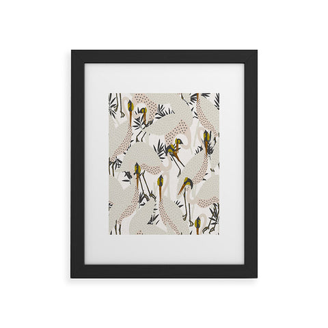 Holli Zollinger HERON WHITE Framed Art Print