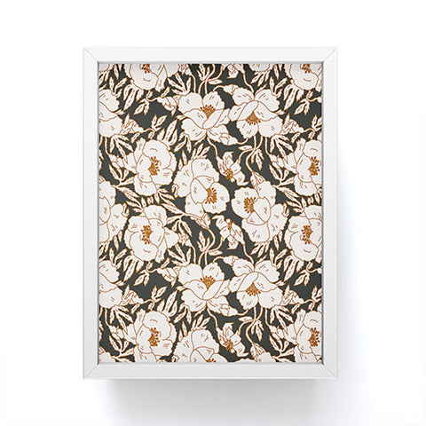 Holli Zollinger INDRA POPPY DARK Framed Mini Art Print