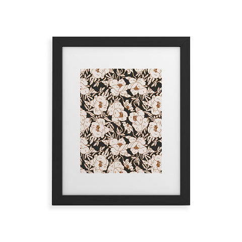 Holli Zollinger INDRA POPPY DARK Framed Art Print