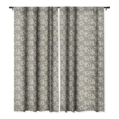 Holli Zollinger INDRA POPPY DENIM Blackout Window Curtain