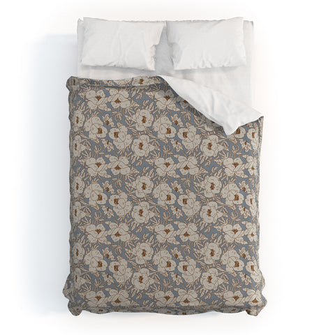 Holli Zollinger INDRA POPPY DENIM Duvet Cover