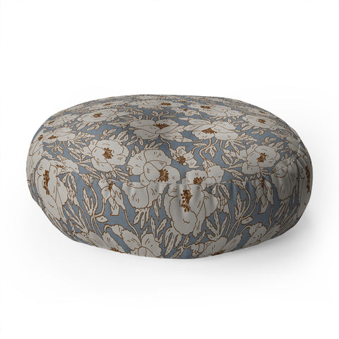 Holli Zollinger INDRA POPPY DENIM Floor Pillow Round
