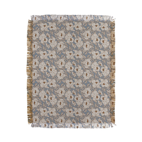 Holli Zollinger INDRA POPPY DENIM Throw Blanket