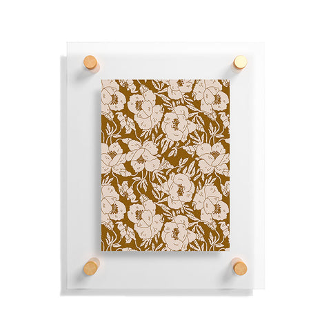 Holli Zollinger INDRA POPPY OCHRE Floating Acrylic Print