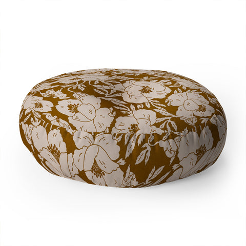 Holli Zollinger INDRA POPPY OCHRE Floor Pillow Round