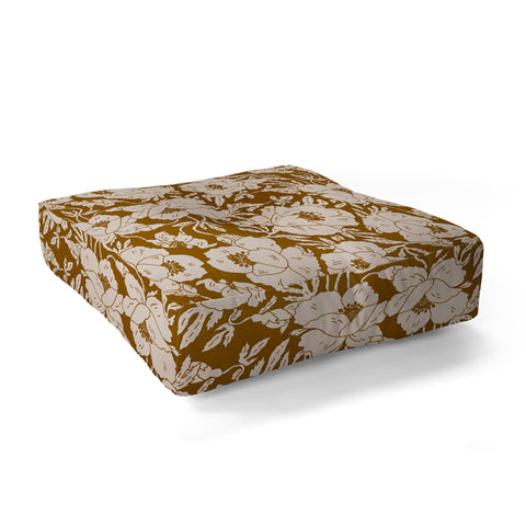 Holli Zollinger INDRA POPPY OCHRE Floor Pillow Square