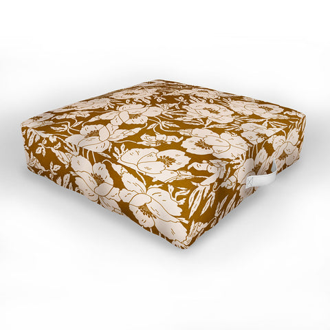 Holli Zollinger INDRA POPPY OCHRE Outdoor Floor Cushion
