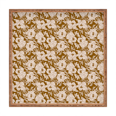 Holli Zollinger INDRA POPPY OCHRE Square Tray