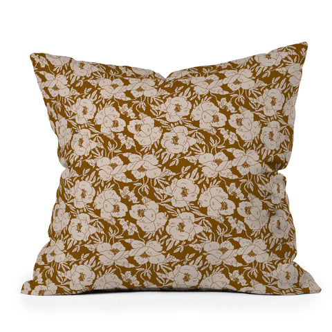 Holli Zollinger INDRA POPPY OCHRE Throw Pillow