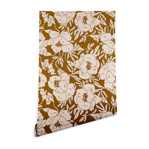 Holli Zollinger INDRA POPPY OCHRE Wallpaper
