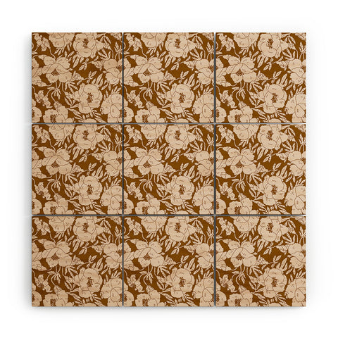 Holli Zollinger INDRA POPPY OCHRE Wood Wall Mural