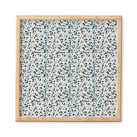 Holli Zollinger INDRA TERRAZZO NAVY Framed Wall Art