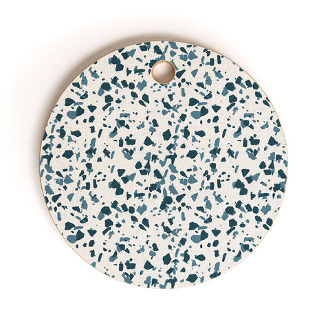 Holli Zollinger INDRA TERRAZZO NAVY Cutting Board Round