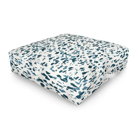 Holli Zollinger INDRA TERRAZZO NAVY Outdoor Floor Cushion
