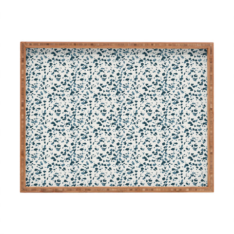 Holli Zollinger INDRA TERRAZZO NAVY Rectangular Tray