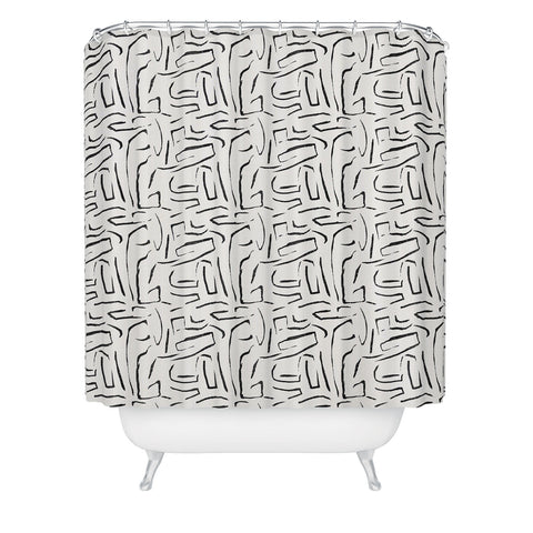 Holli Zollinger INDU WHITE Shower Curtain
