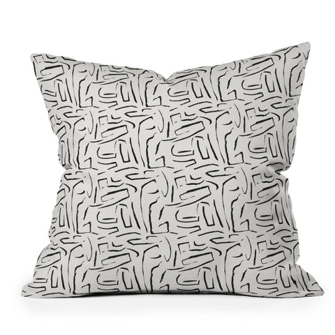 Holli Zollinger INDU WHITE Throw Pillow