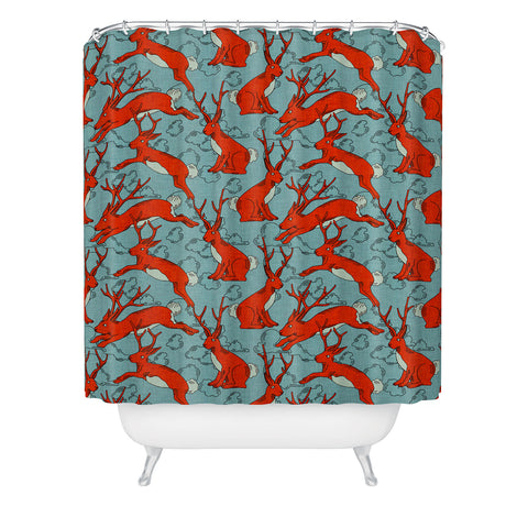 Holli Zollinger Jackalopes Shower Curtain