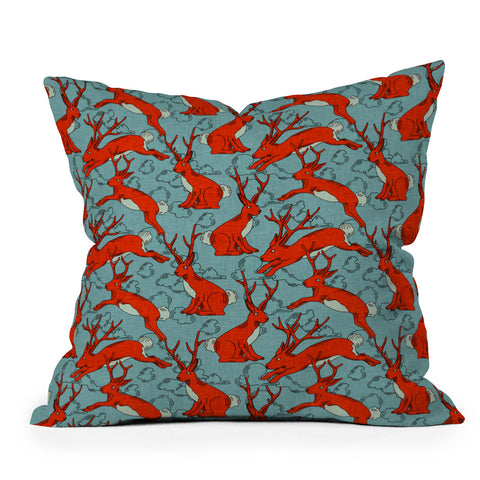 Holli Zollinger Jackalopes Throw Pillow