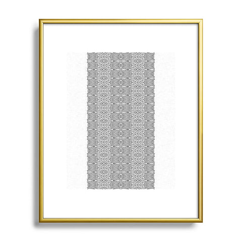 Holli Zollinger JAFFA STRIPE Metal Framed Art Print