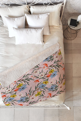 Holli Zollinger Jungle Bungalow Fleece Throw Blanket