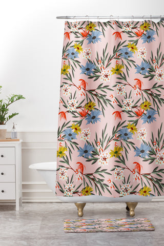 Holli Zollinger Jungle Bungalow Shower Curtain And Mat