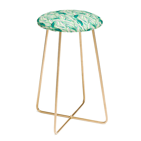Holli Zollinger JUNGLE PALM TROPICA Counter Stool
