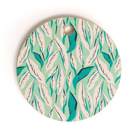 Holli Zollinger JUNGLE PALM TROPICA Cutting Board Round