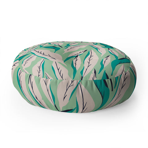 Holli Zollinger JUNGLE PALM TROPICA Floor Pillow Round