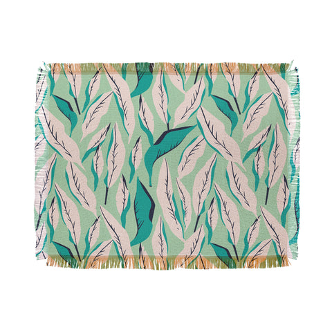 Holli Zollinger JUNGLE PALM TROPICA Throw Blanket