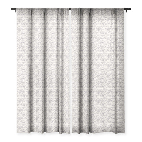 Holli Zollinger JUNGLE THRIVE GREY Sheer Window Curtain