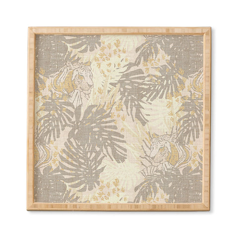 Holli Zollinger JUNGLE TIGER LINEN Framed Wall Art