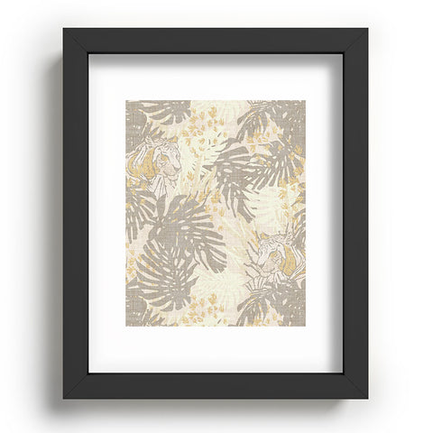 Holli Zollinger JUNGLE TIGER LINEN Recessed Framing Rectangle