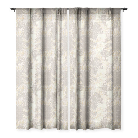 Holli Zollinger JUNGLE TIGER LINEN Sheer Window Curtain