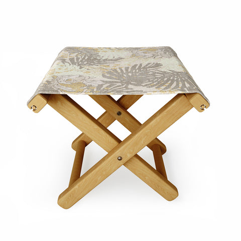 Holli Zollinger JUNGLE TIGER LINEN Folding Stool