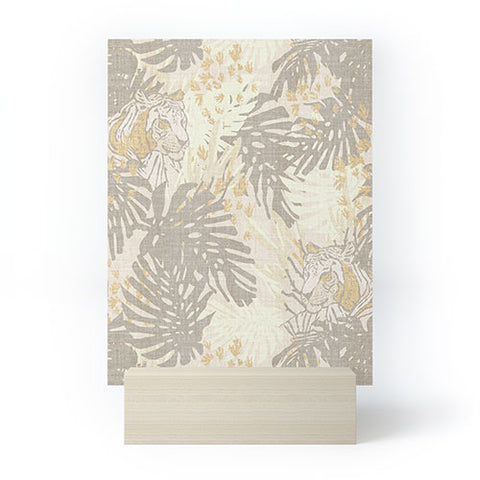 Holli Zollinger JUNGLE TIGER LINEN Mini Art Print