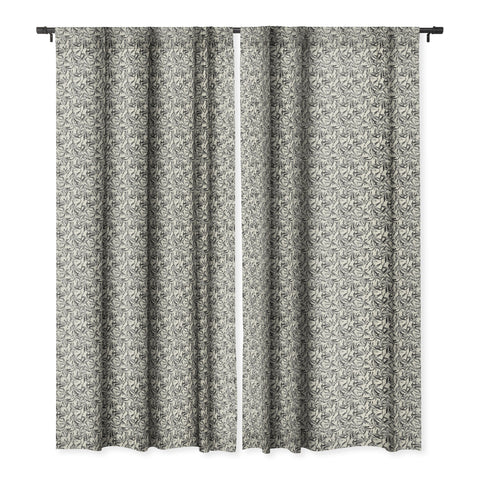 Holli Zollinger JUNGLIA CHARCOAL Blackout Window Curtain