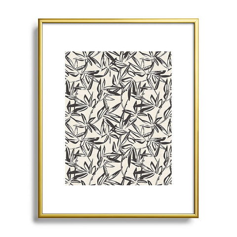 Holli Zollinger JUNGLIA CHARCOAL Metal Framed Art Print
