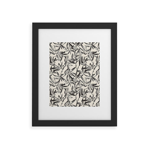 Holli Zollinger JUNGLIA CHARCOAL Framed Art Print
