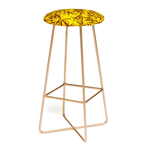 Holli Zollinger JUNGLIA PALM GOLD Bar Stool