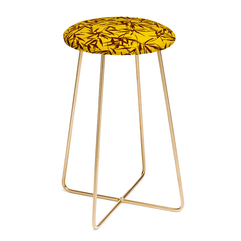 Holli Zollinger JUNGLIA PALM GOLD Counter Stool