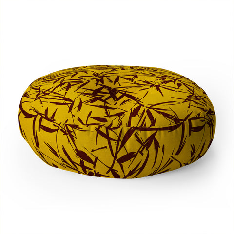 Holli Zollinger JUNGLIA PALM GOLD Floor Pillow Round