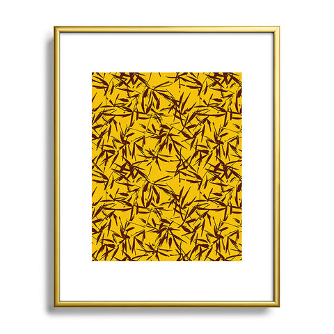 Holli Zollinger JUNGLIA PALM GOLD Metal Framed Art Print