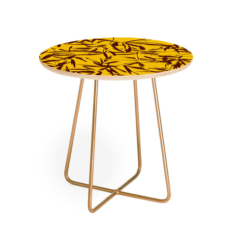 Holli Zollinger JUNGLIA PALM GOLD Round Side Table