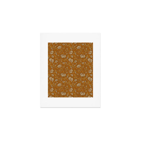 Holli Zollinger KALAMI FLORAL MUSTARD Art Print