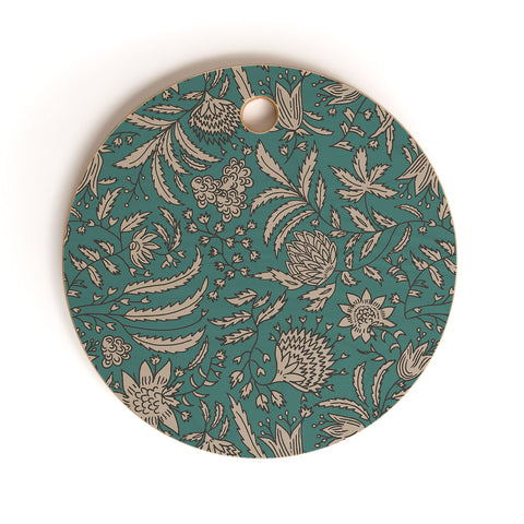 Holli Zollinger KAMAI TEAL Cutting Board Round